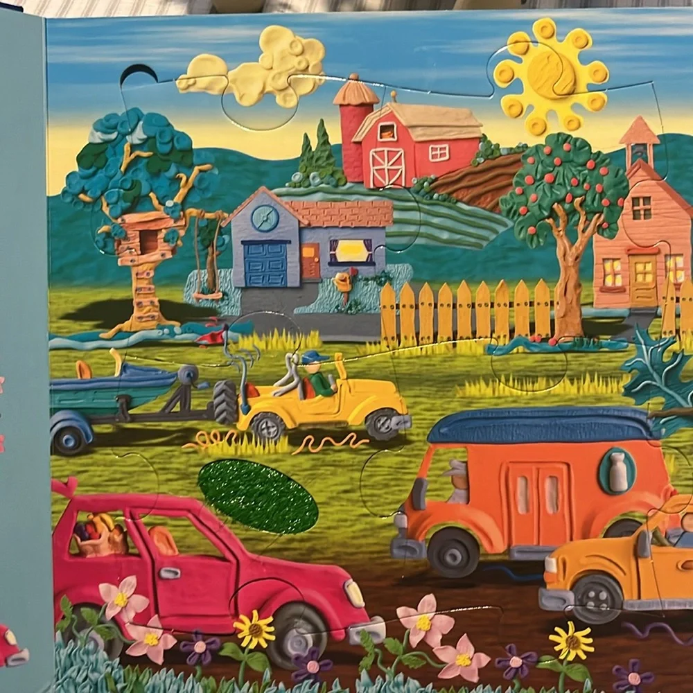 Let's Go Discover Touch & Feel Puzzle Board Book Contains 4 Touch & Feel Puzzles